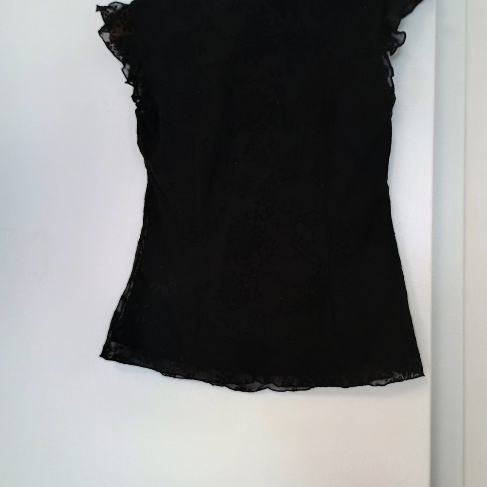 CDC Black Embroidered Skirt & Blouse Set